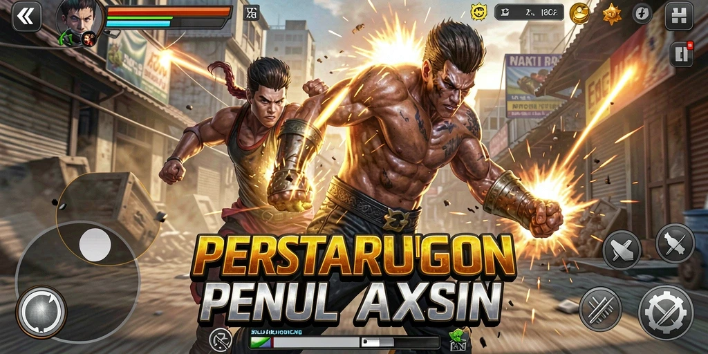 Screenshot utama 6CF menampilkan aksi pertarungan yang intens dan grafis menarik.