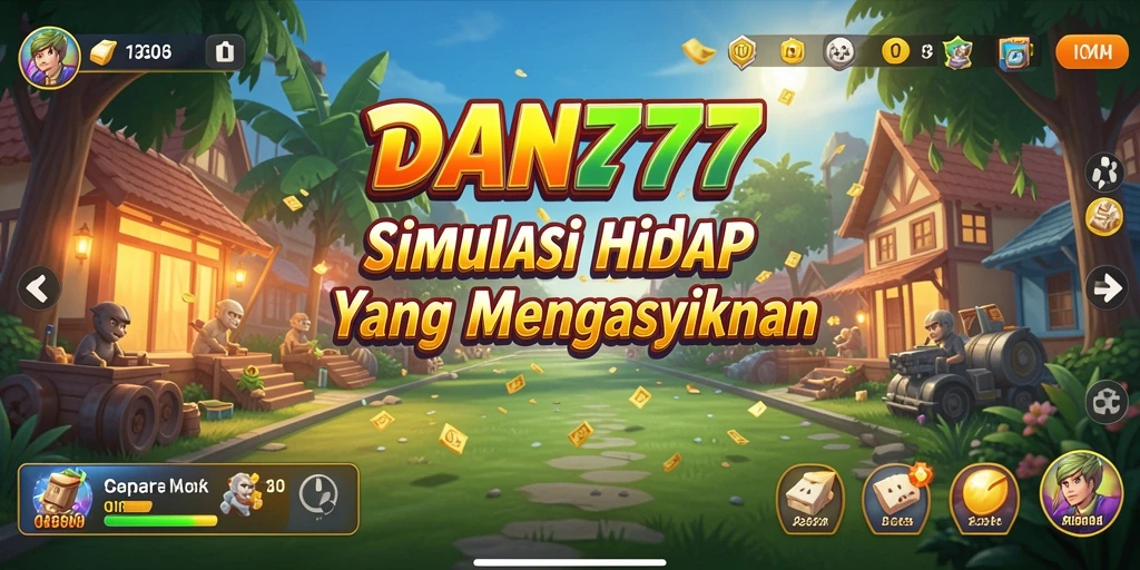 Tampilan gameplay simulasi yang menarik pada DAN777.