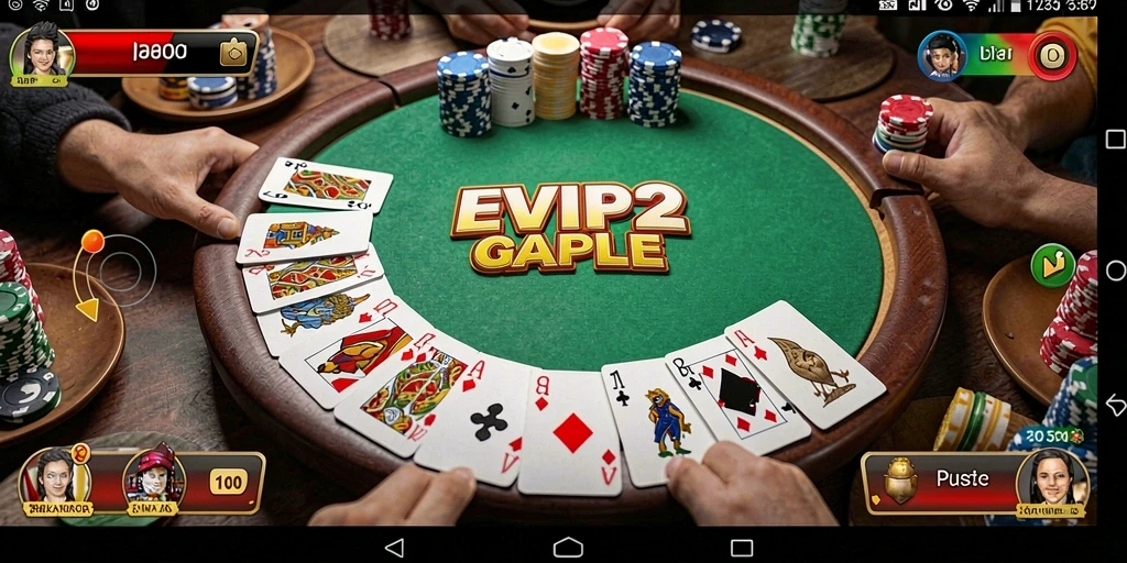 Tampilan gameplay seru dari EVIP2 dengan pemain yang sedang berkompetisi.