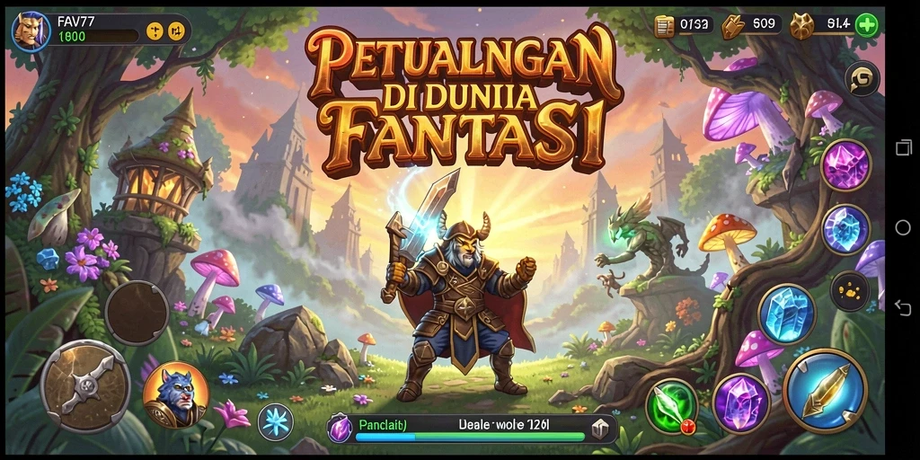 Tampilan gameplay RPG FAV77 yang menakjubkan dan mengasyikkan.