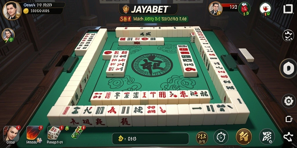 Tampilan gameplay menarik dari JAYABET yang menggambarkan keseruan Mahjong.