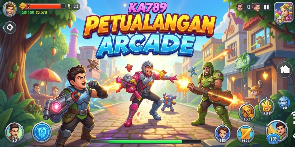 Screenshot KA789 menampilkan aksi seru dari gameplay Arcade.
