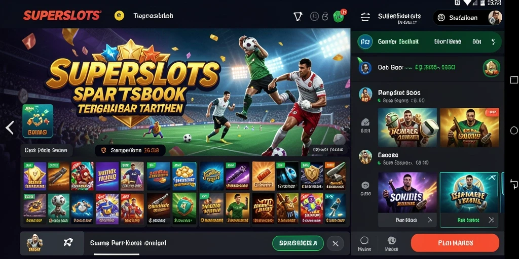 Tampilan utama gameplay <strong>SUPERSLOTS</strong> yang menarik dan interaktif.