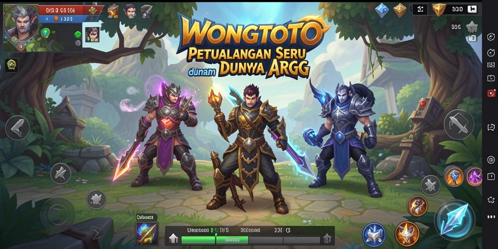 Screenshot gameplay <strong>WONGTOTO</strong> menampilkan pertempuran epik dan grafik menakjubkan.
